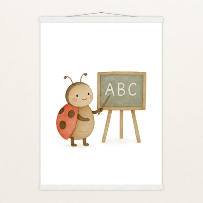 Marie der Marienenkäfer - Lehrer Poster mit Leisten von tinylearner