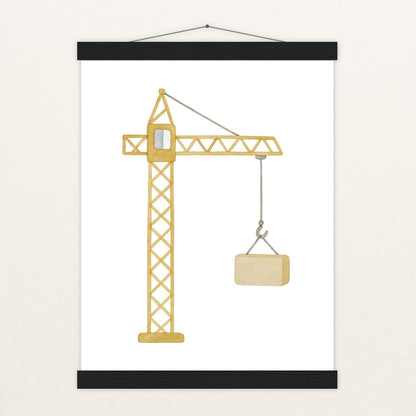 Kran Poster mit Leisten von tinylearner