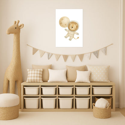 Leo der Löwe - Motiv: "Astronaut" Poster von tinylearner