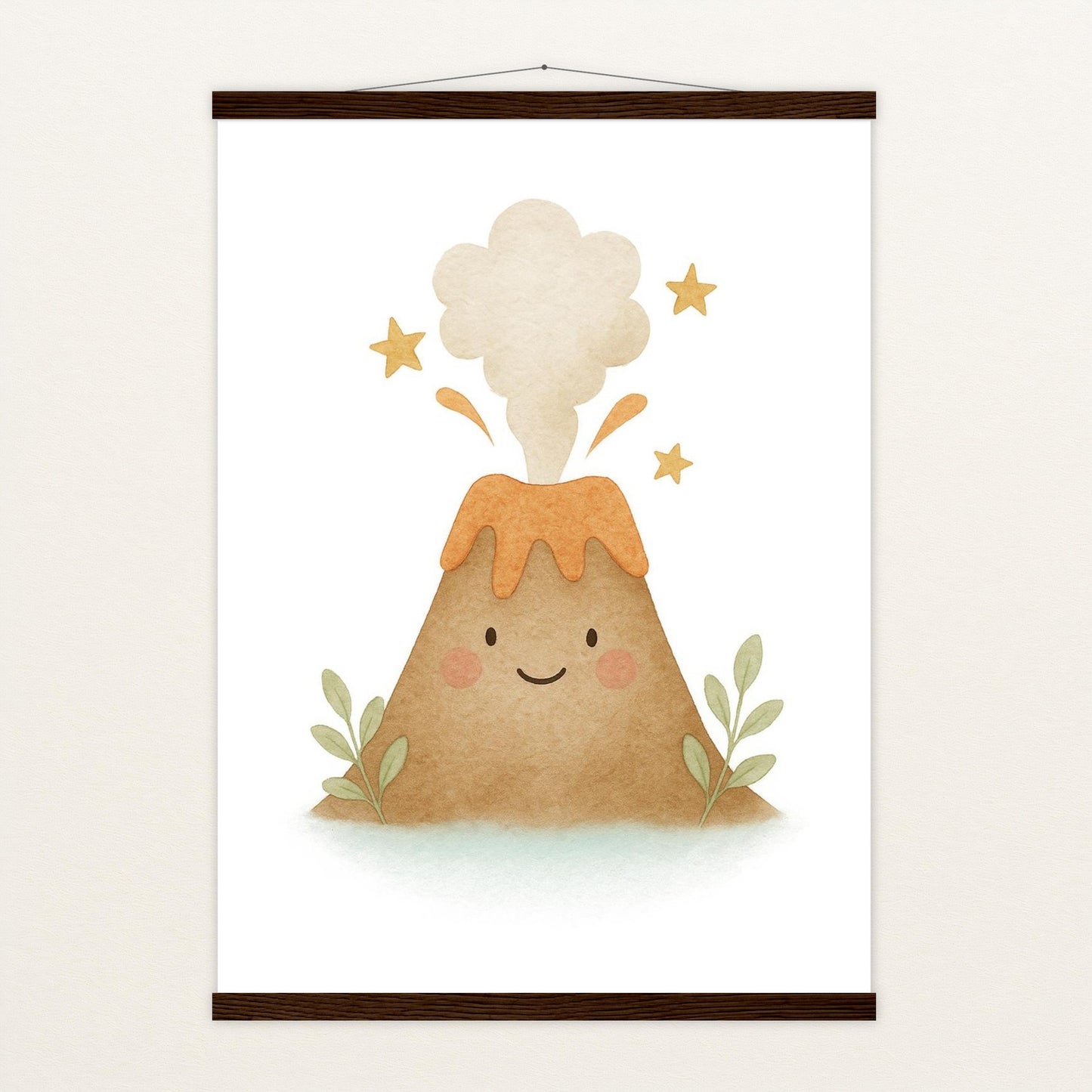 Vulkan Poster mit Leisten von tinylearner