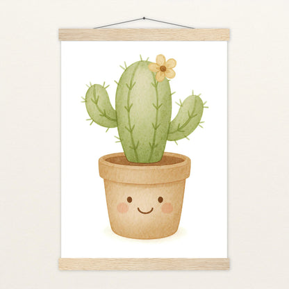 Kaktus Poster mit Leisten von tinylearner