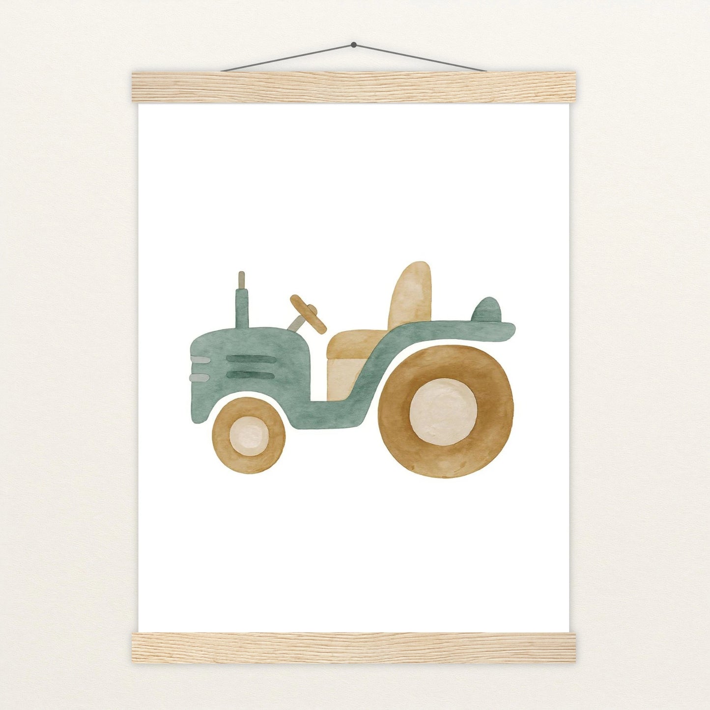 Traktor Poster mit Leisten von tinylearner