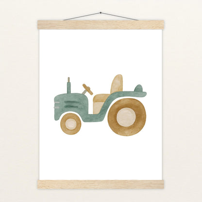 Traktor Poster mit Leisten von tinylearner