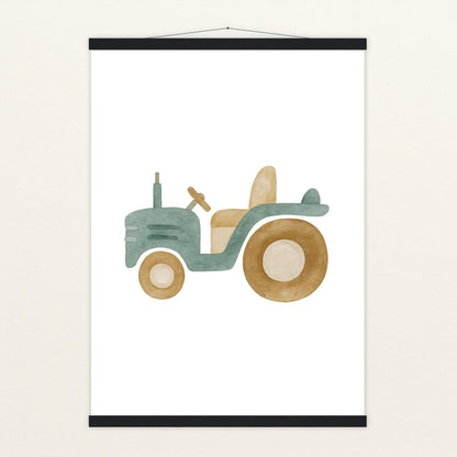 Traktor Poster mit Leisten von tinylearner