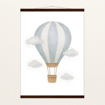 Heißluftballon Poster mit Leisten von tinylearner