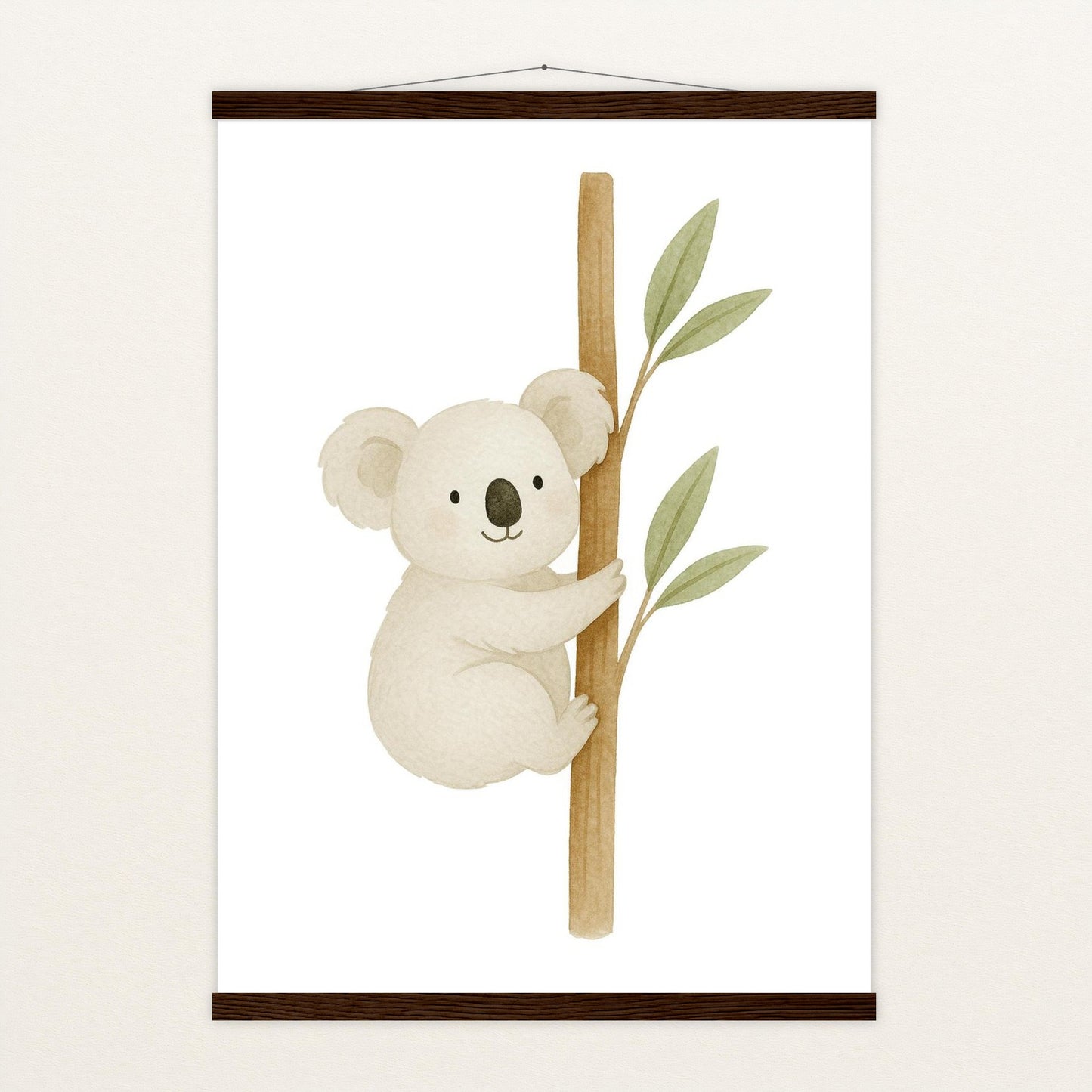 Kori der Koala Poster mit Leisten von tinylearner