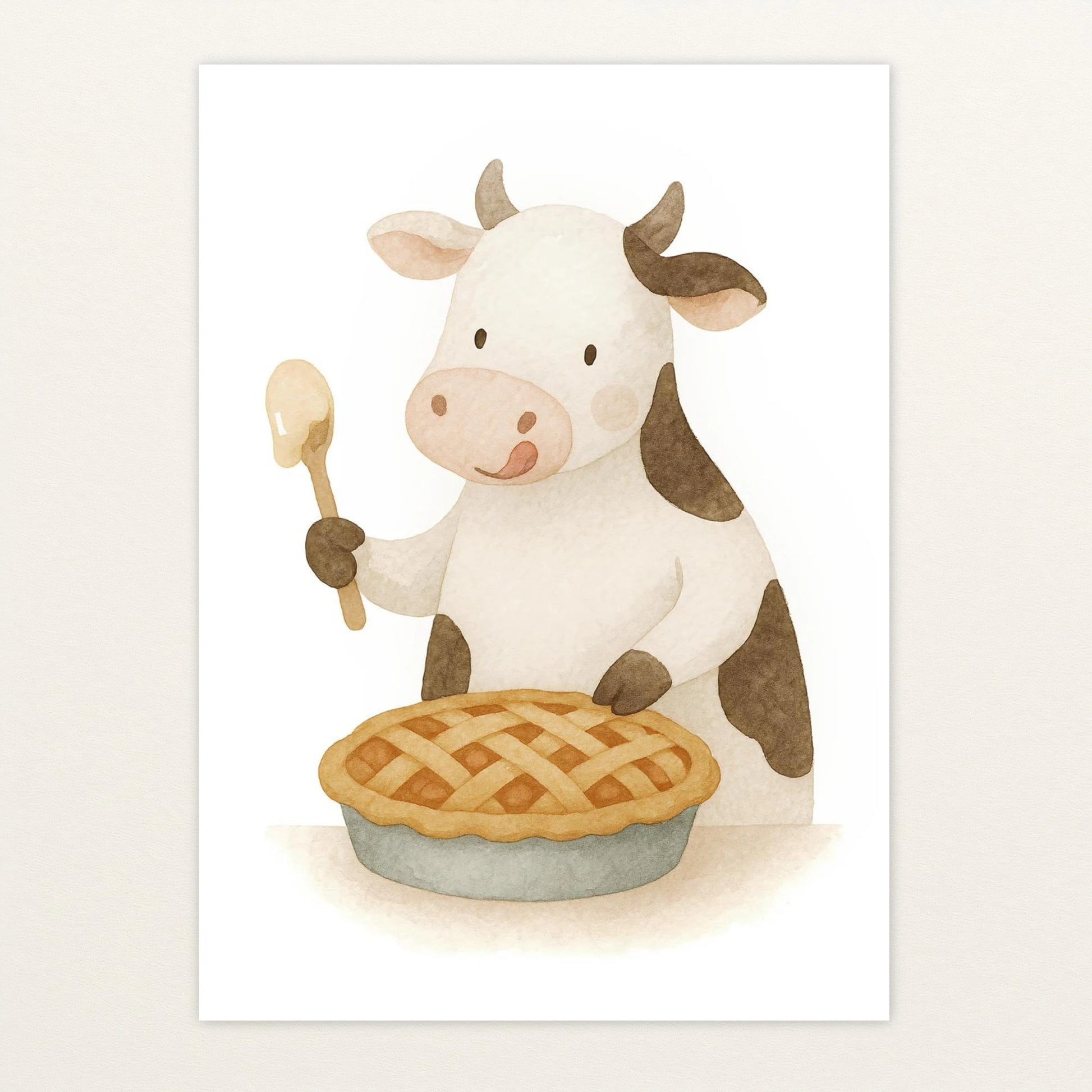 Klara die Kuh - Motiv: "Kuchen" Poster von tinylearner