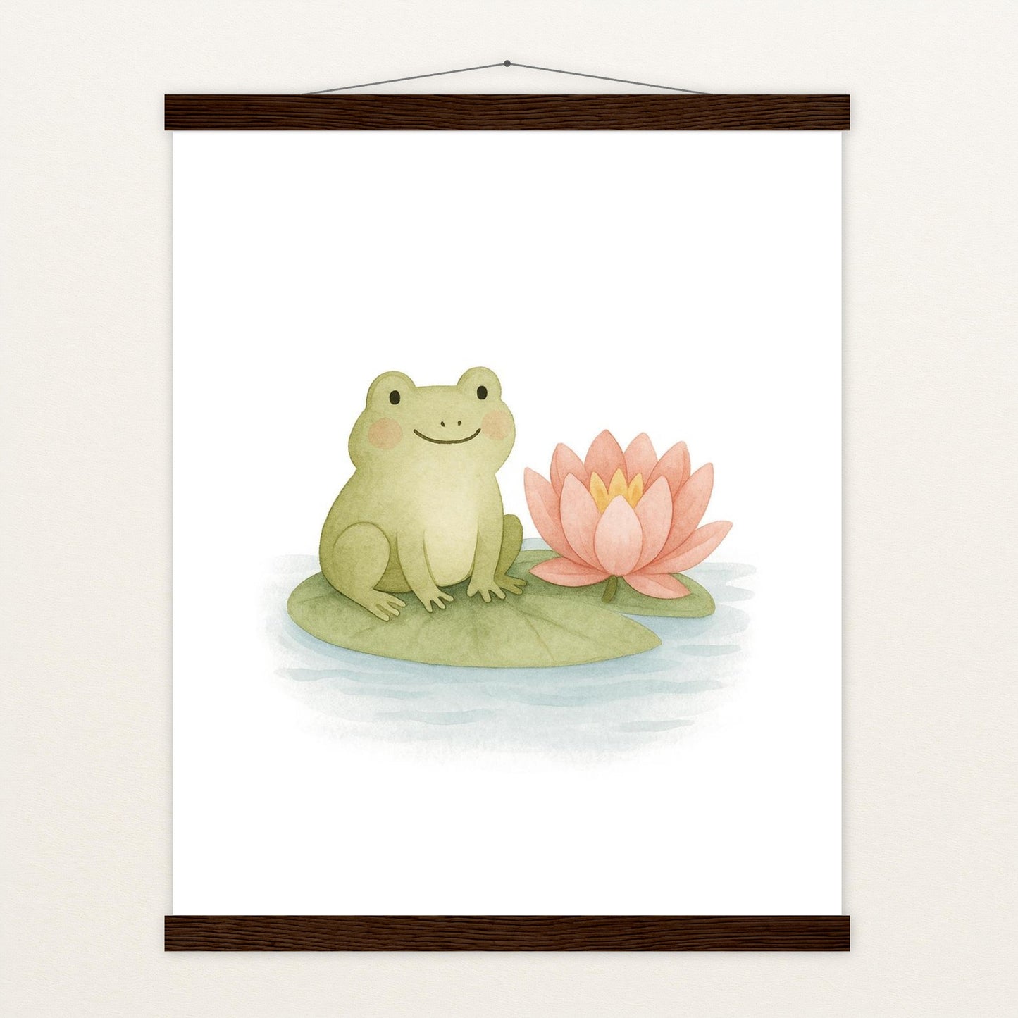 Flocke der Frosch Poster mit Leisten von tinylearner