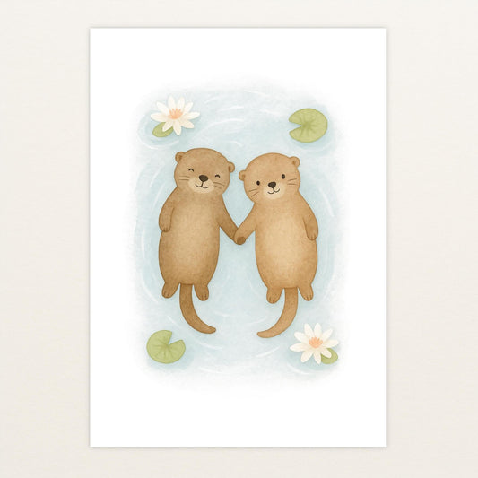 Otti der Otter Poster von tinylearner