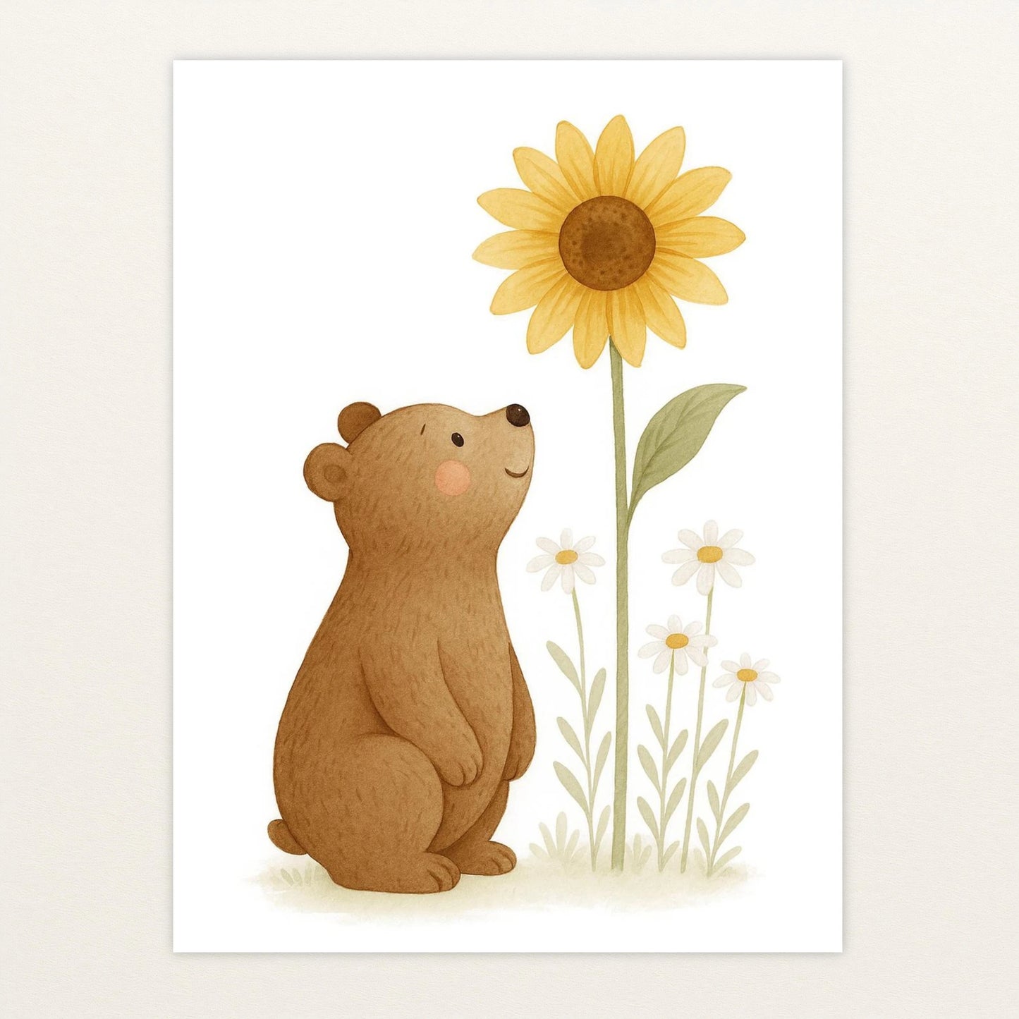 Balu der Bär - Motiv: "Sonnenblume" Poster von tinylearner