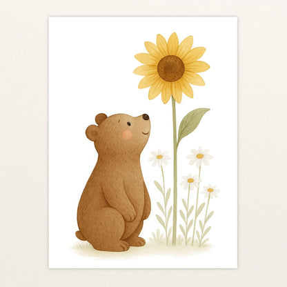 Balu der Bär - Motiv: "Sonnenblume" Poster von tinylearner