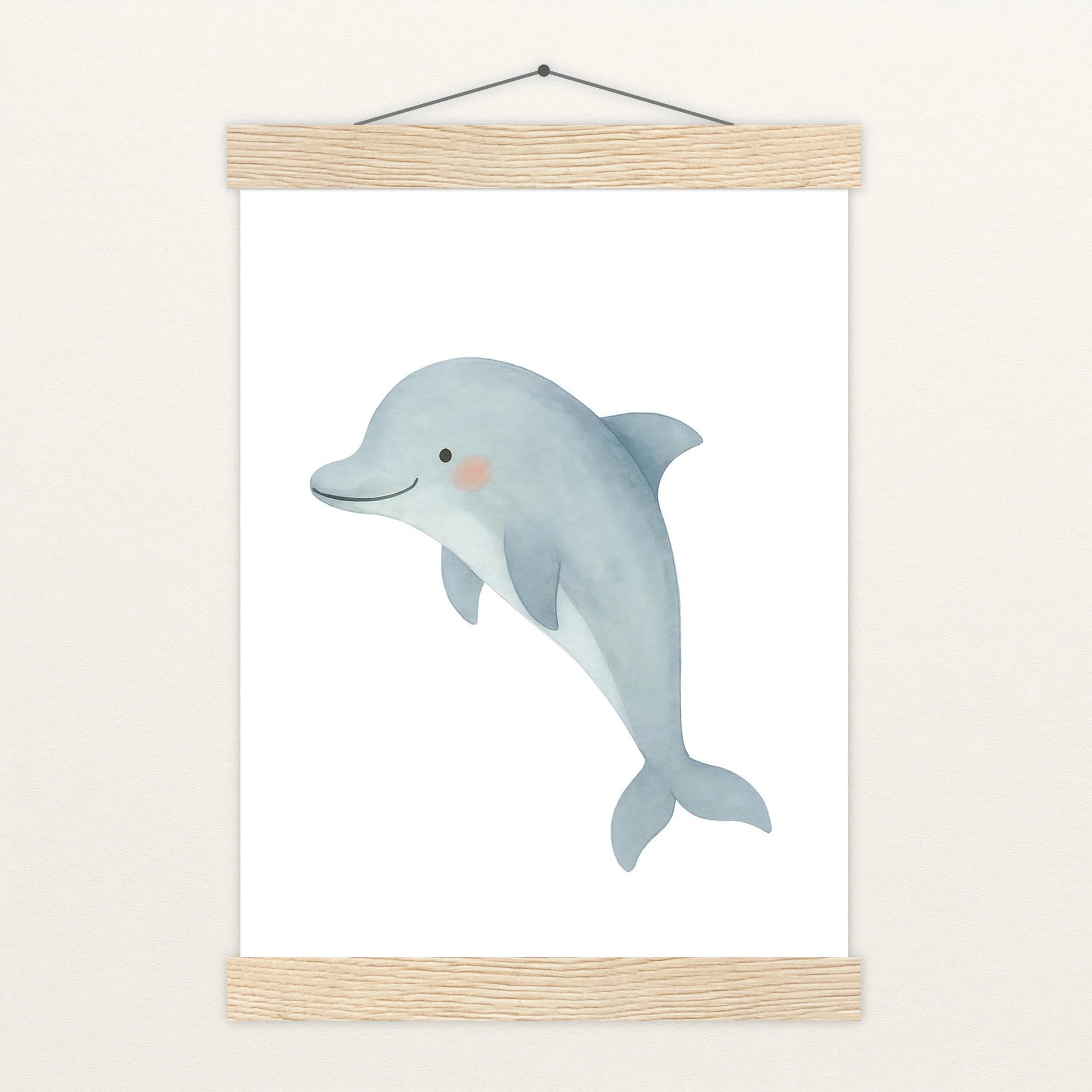Dora der Delfin Poster mit Leisten von tinylearner