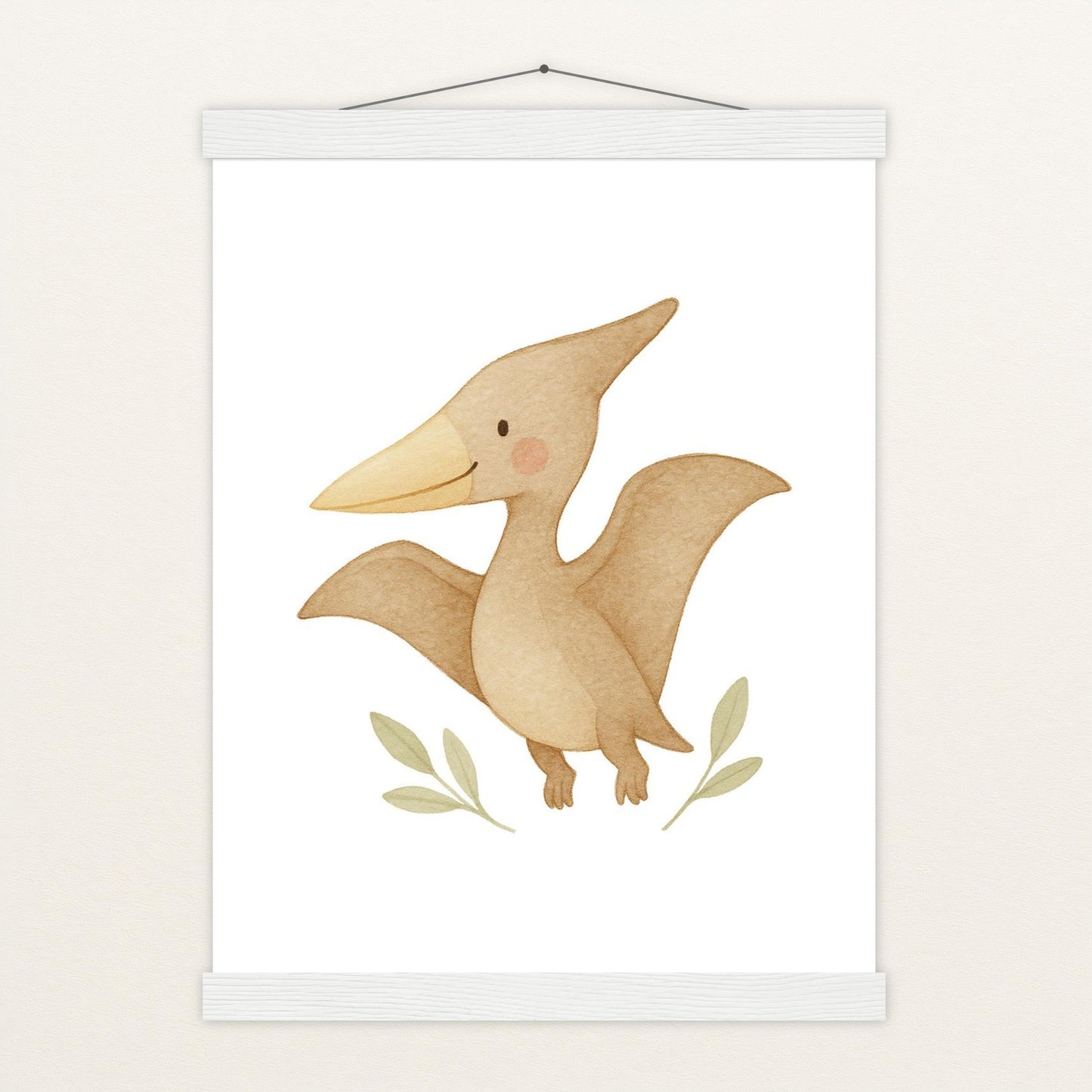 Dinosaurier Pteranodon Poster mit Leisten von tinylearner
