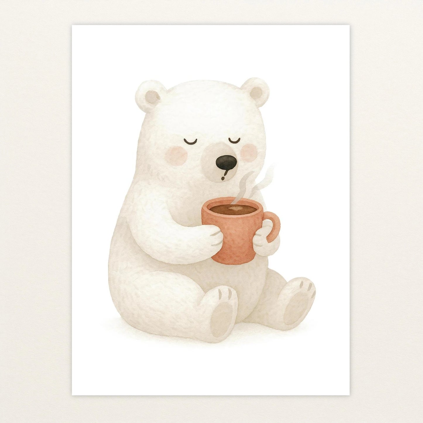 Pummel der Polarbär - Motiv: "Kakao" Poster von tinylearner