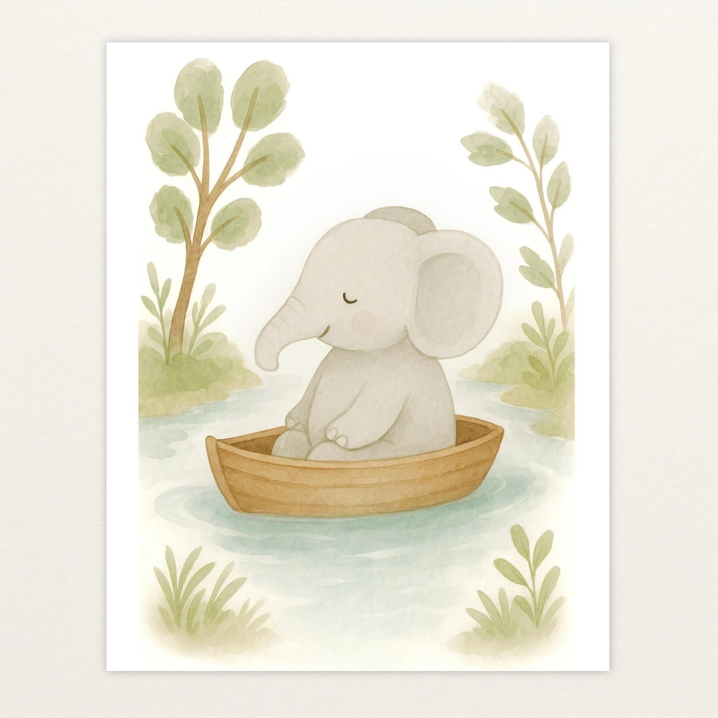 Emil der Elefant - Motiv: "Boot" Poster von tinylearner