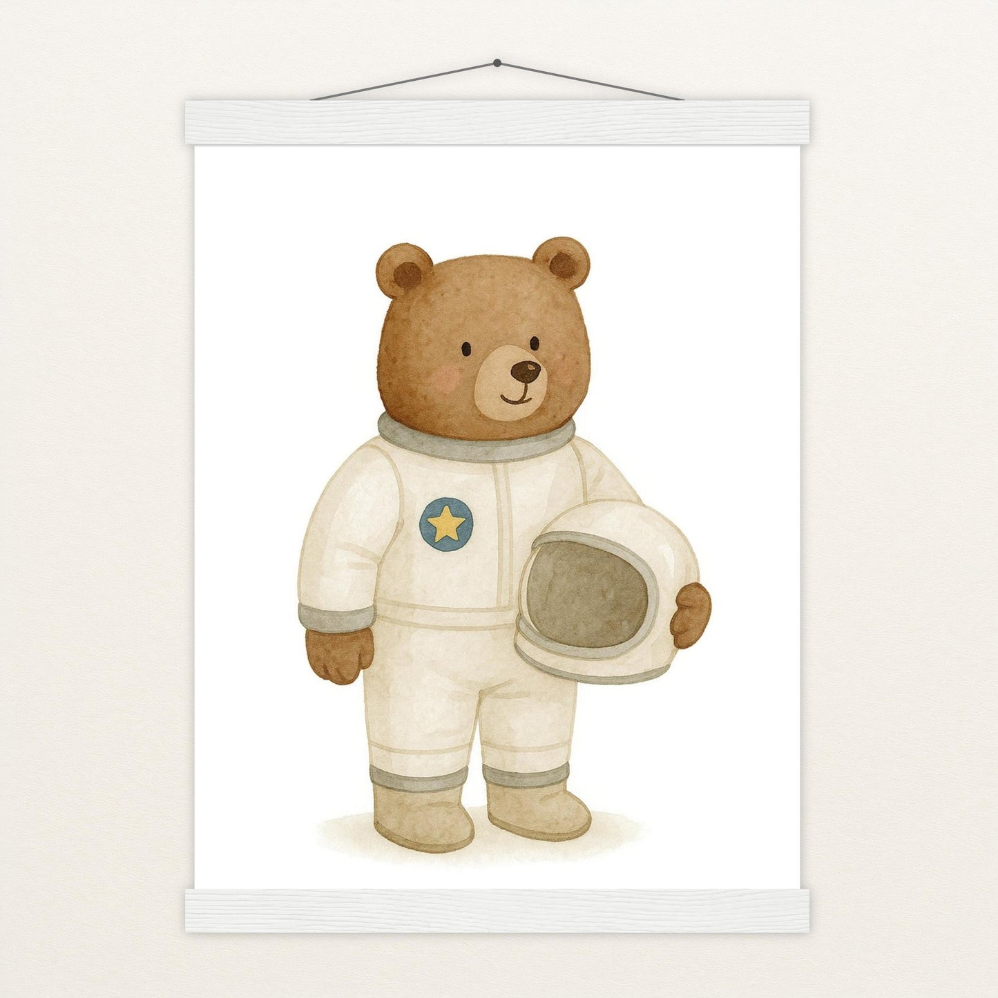 Balu der Bär - Motiv: "Astronaut" Poster mit Leisten von tinylearner