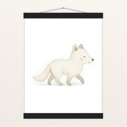 Pino der Polarfuchs Poster mit Leisten von tinylearner