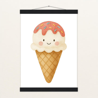 Süßes: Eiscreme Poster mit Leisten von tinylearner