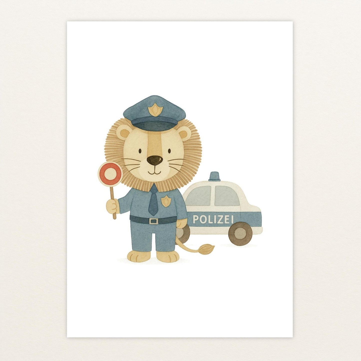 Leo der Löwe - Motiv: "Polizei" Poster von tinylearner