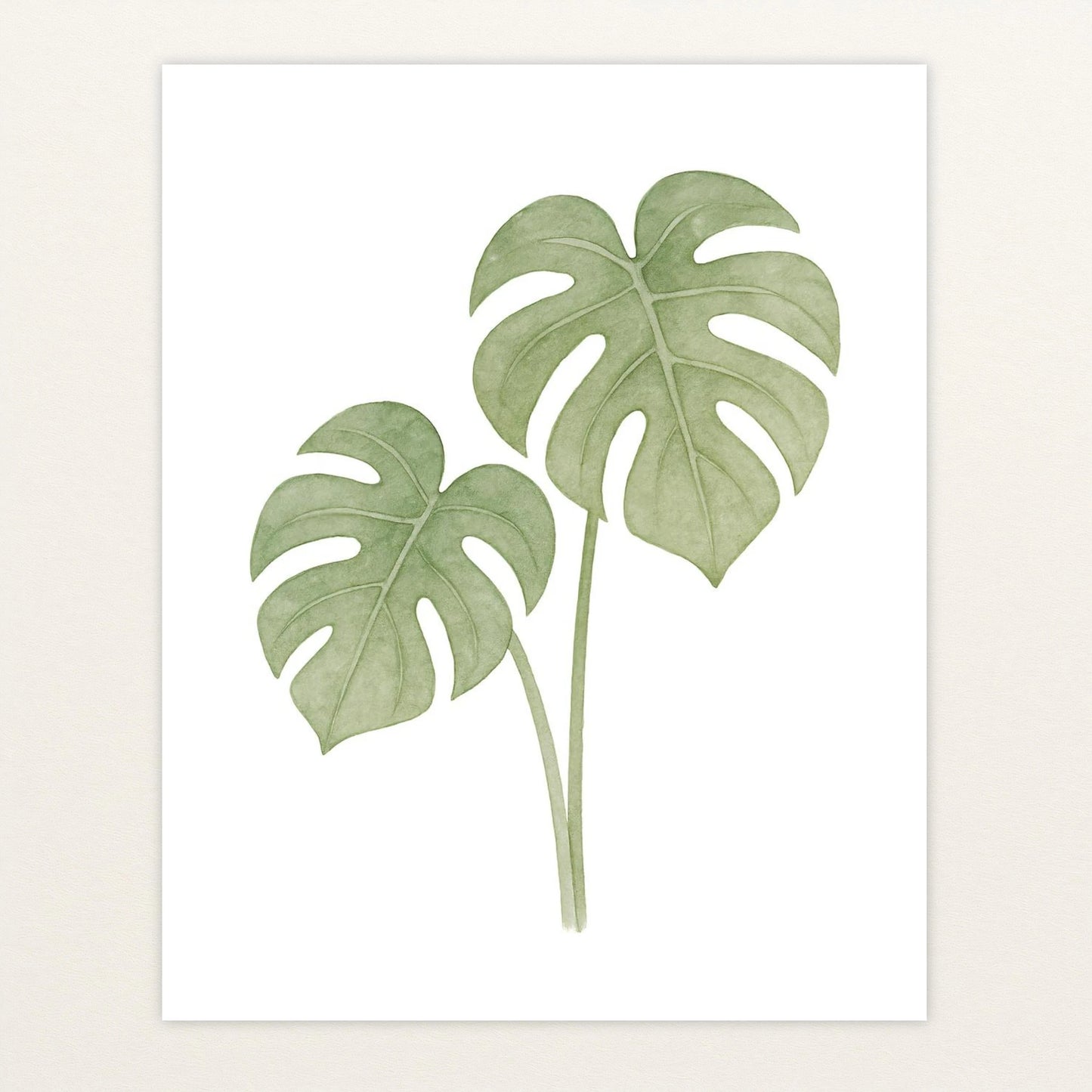 Monstera-Blätter Poster von tinylearner
