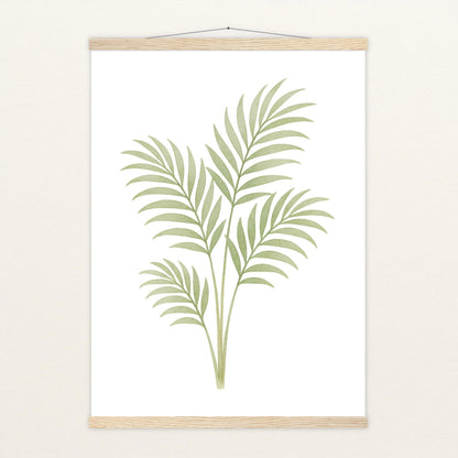 Howea-Blatt Poster mit Leisten von tinylearner