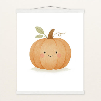 Gemüse: Kürbis Poster mit Leisten von tinylearner