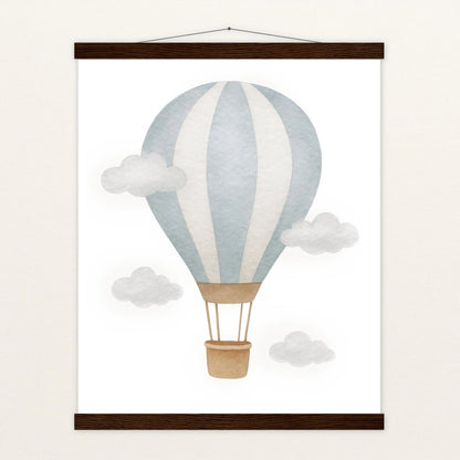 Heißluftballon Poster mit Leisten von tinylearner