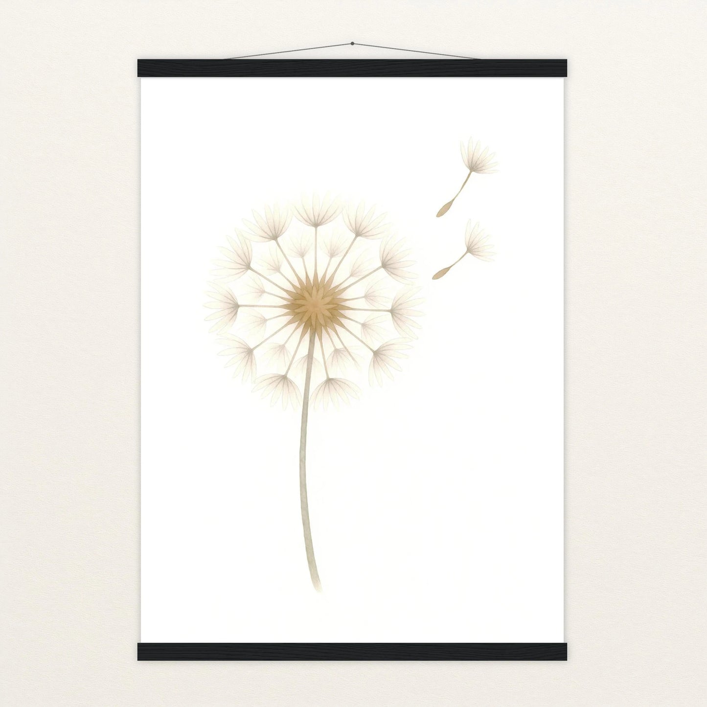 Löwenzahn Poster mit Leisten von tinylearner