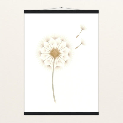 Löwenzahn Poster mit Leisten von tinylearner