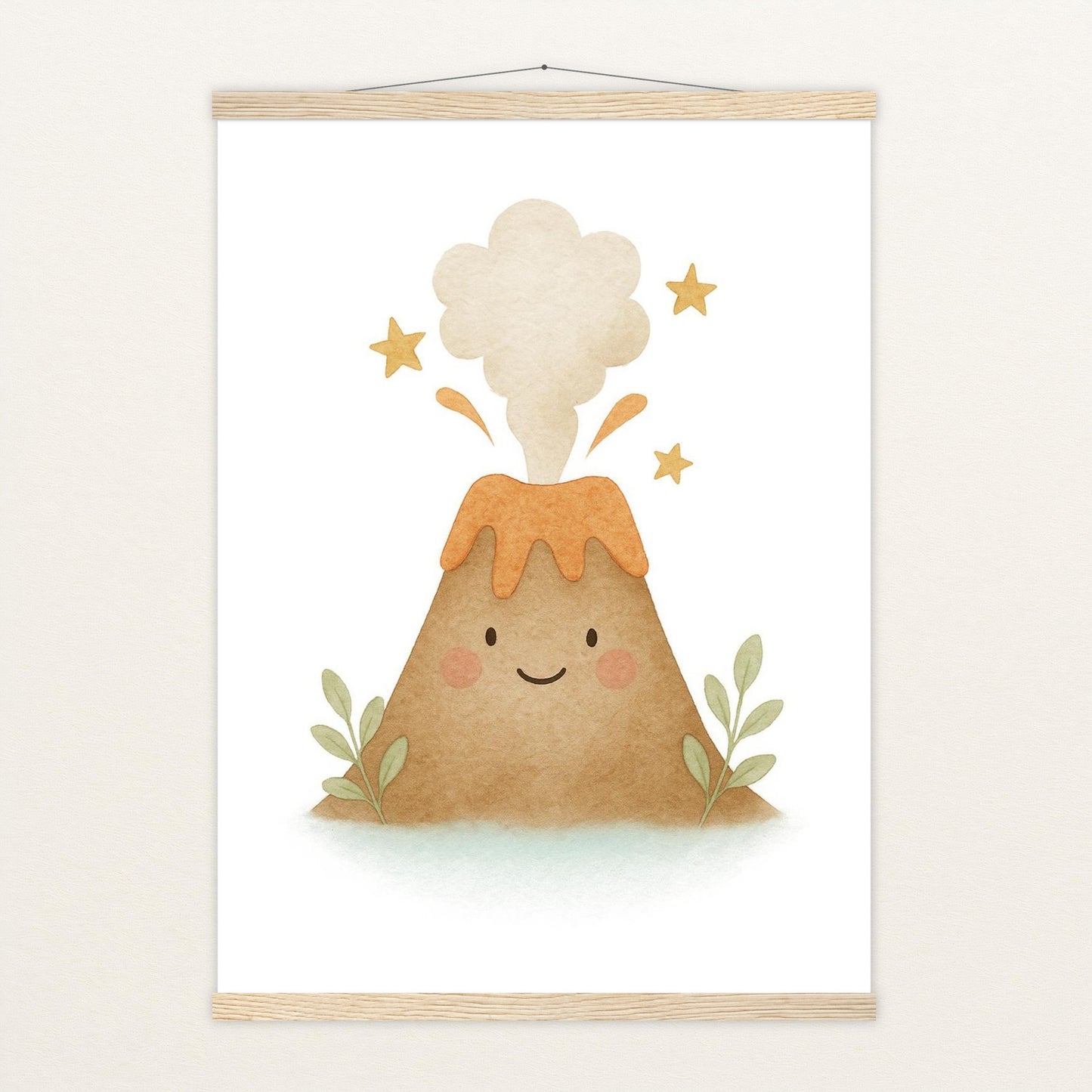 Vulkan Poster mit Leisten von tinylearner