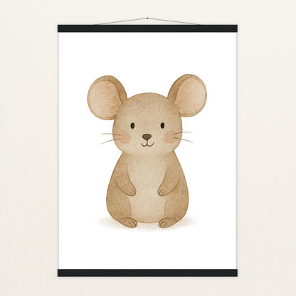 Mimi die Maus Poster mit Leisten von tinylearner