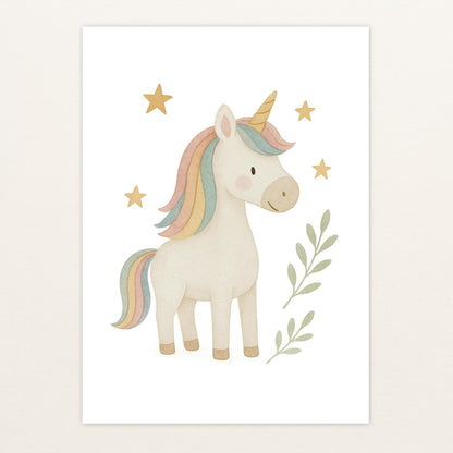 Luni das Einhorn Poster von tinylearner