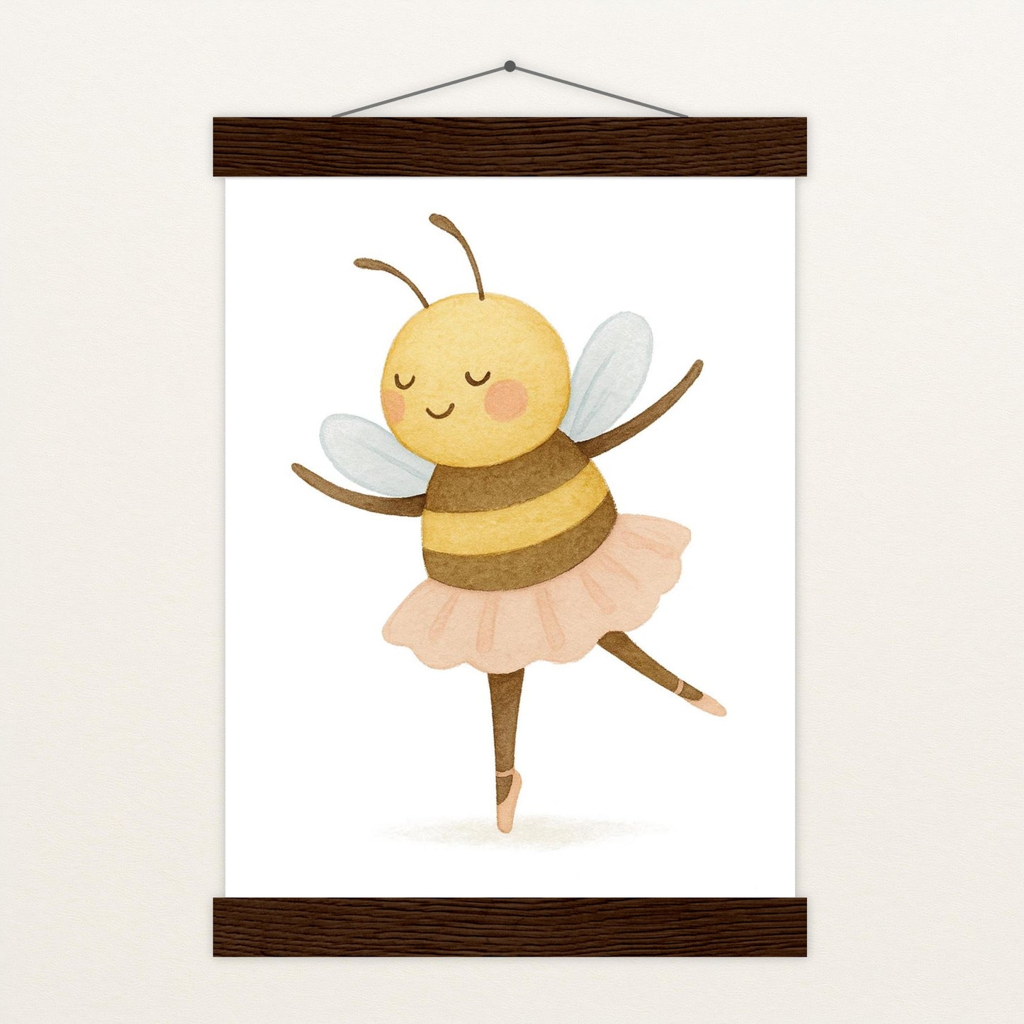 Bibi die Biene - Motiv: "Ballett" Poster mit Leisten von tinylearner