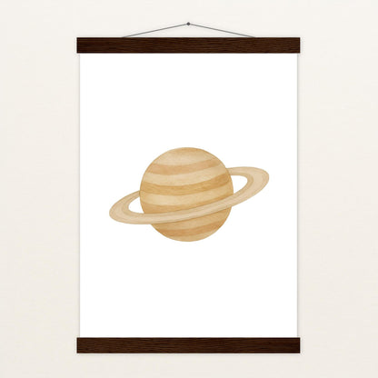 Saturn Poster mit Leisten von tinylearner
