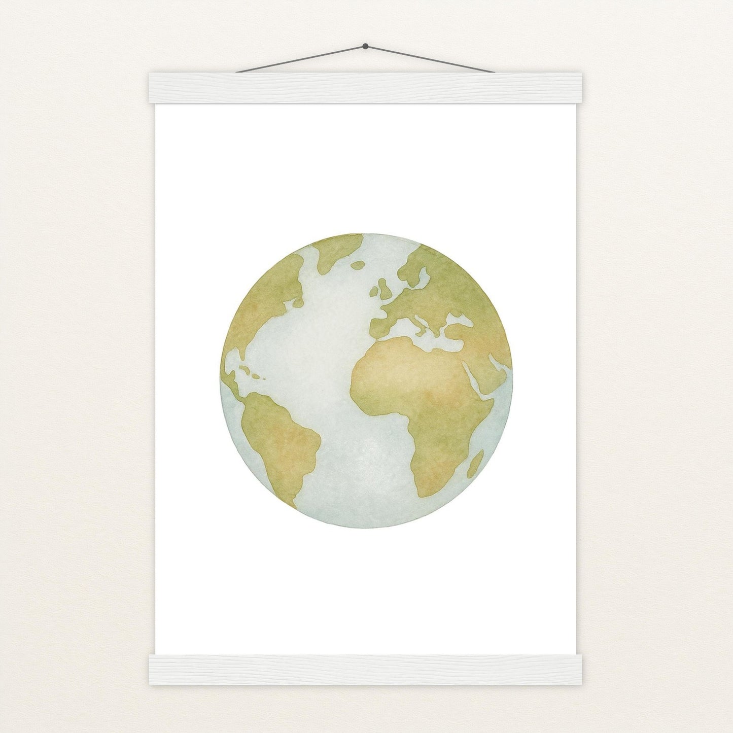 Erde Poster mit Leisten von tinylearner