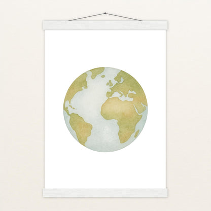 Erde Poster mit Leisten von tinylearner