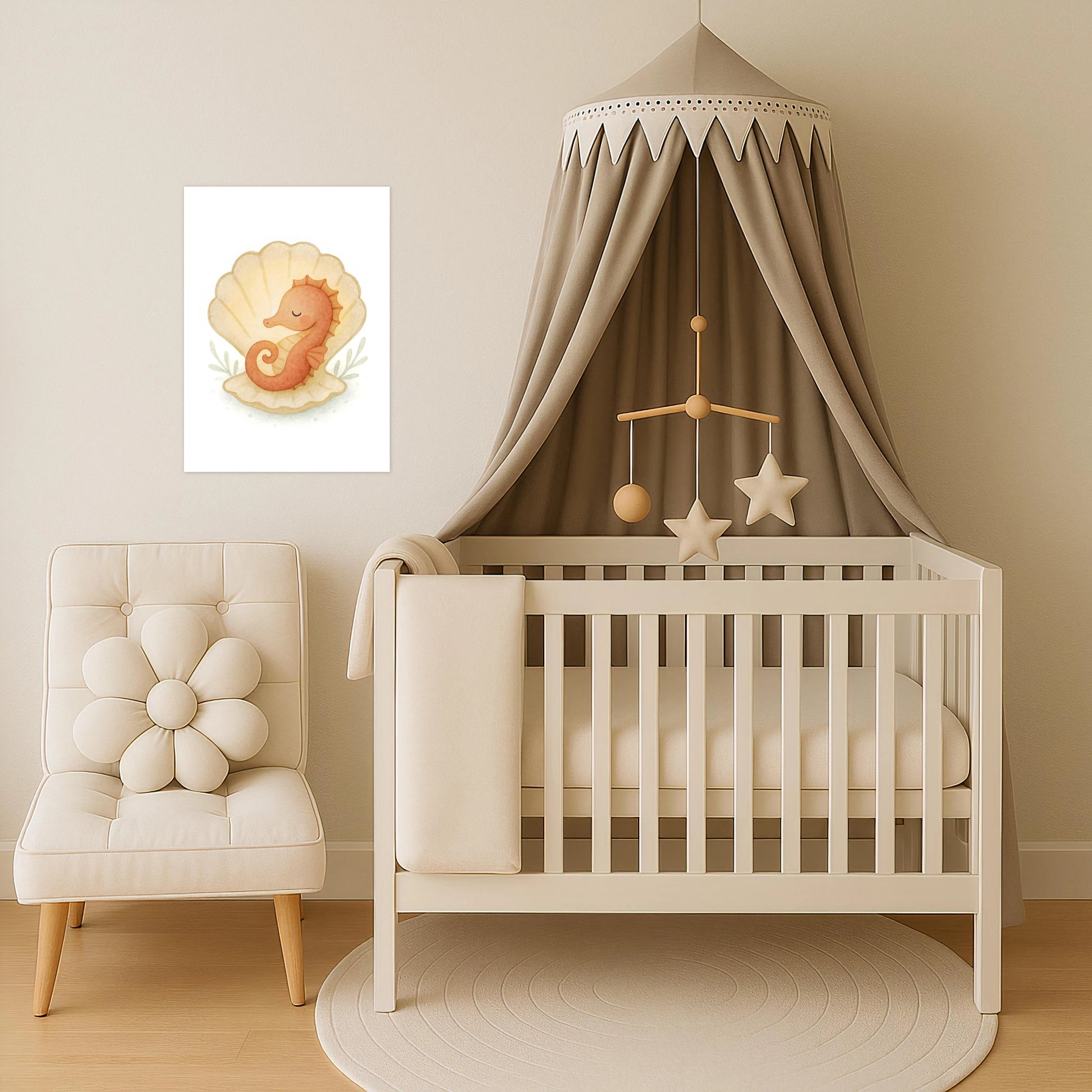 Suri das Seepferdchen - Motiv: "Muschel" Poster von tinylearner