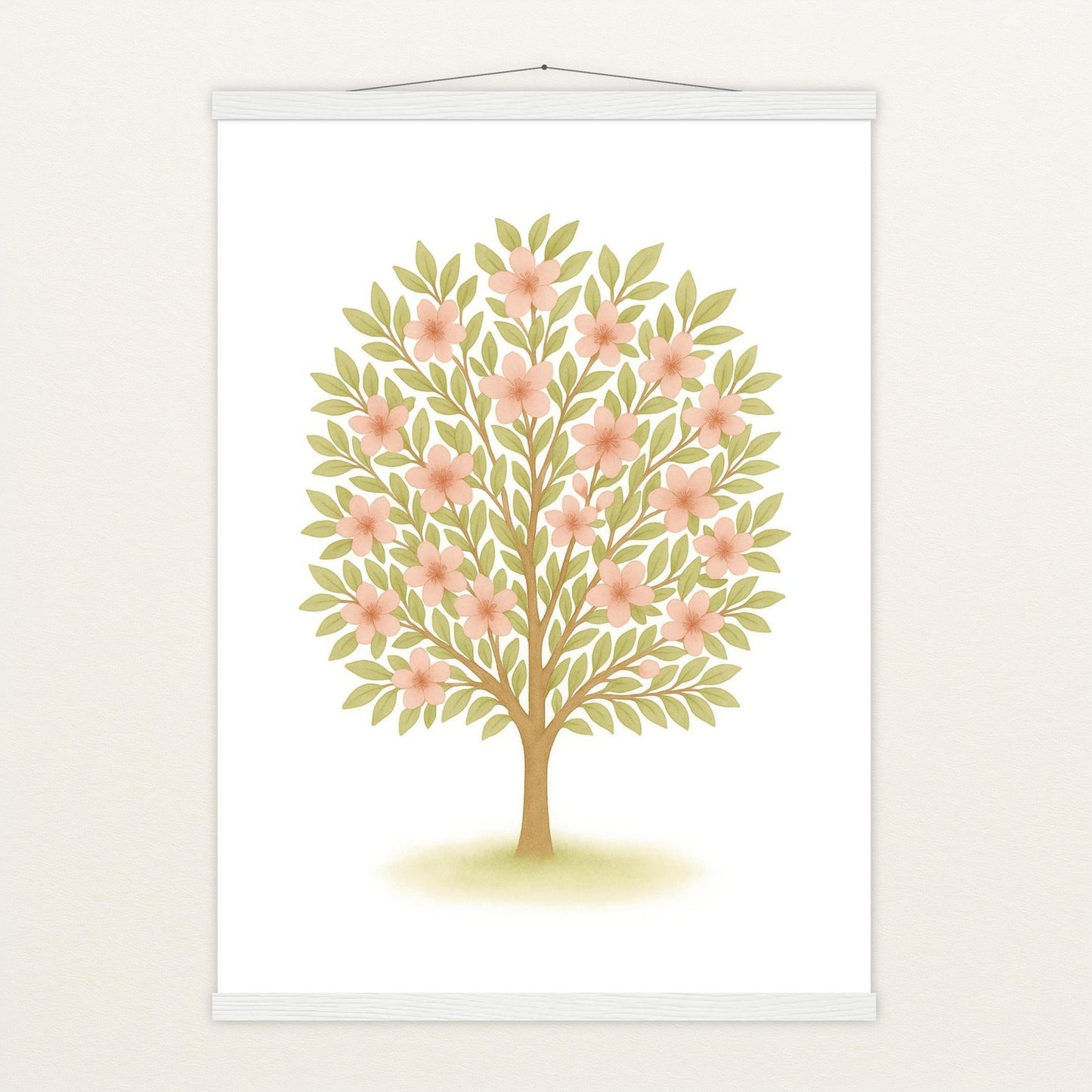 Kirschbaum Poster mit Leisten von tinylearner