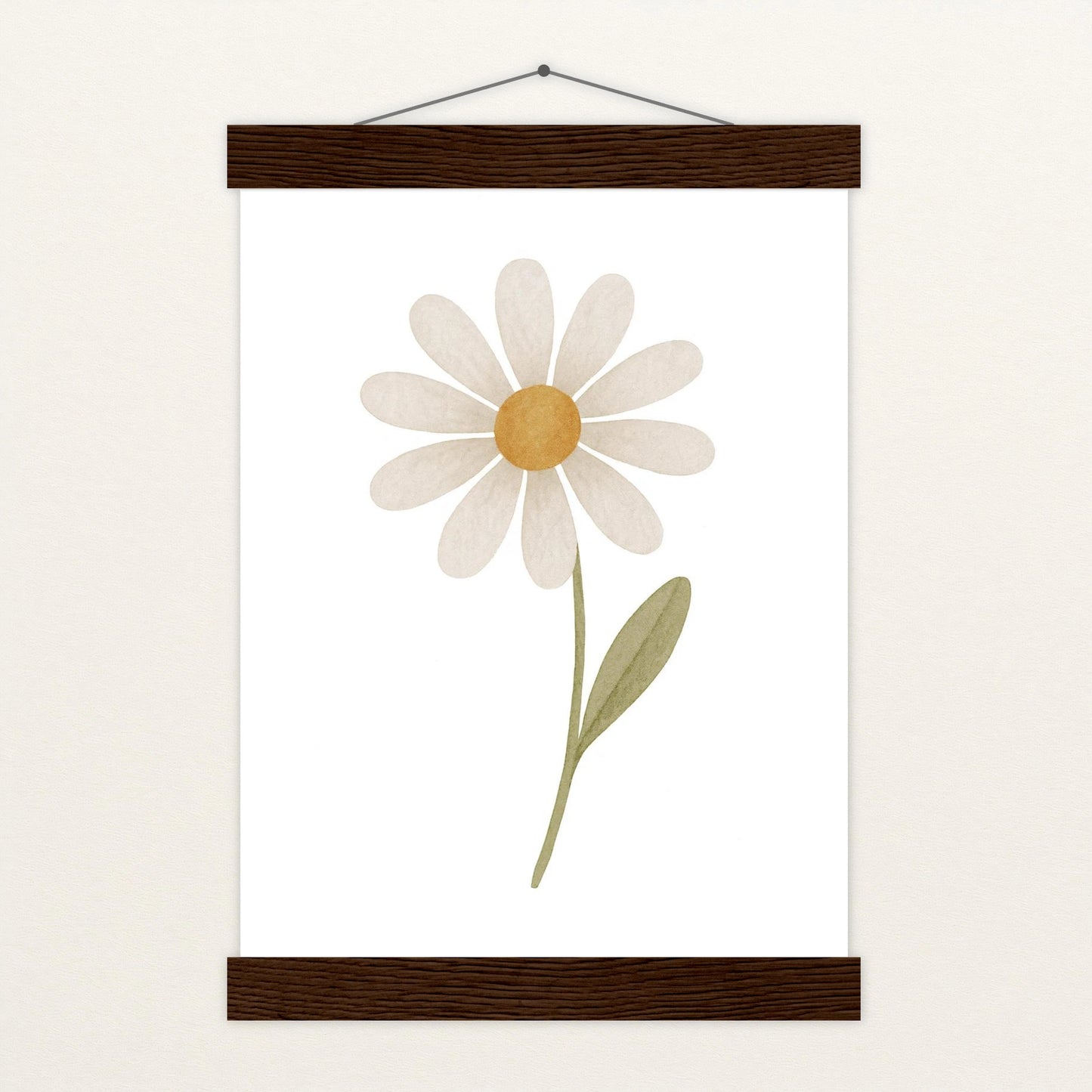 Gänseblümchen Poster mit Leisten von tinylearner