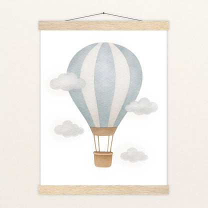 Heißluftballon Poster mit Leisten von tinylearner