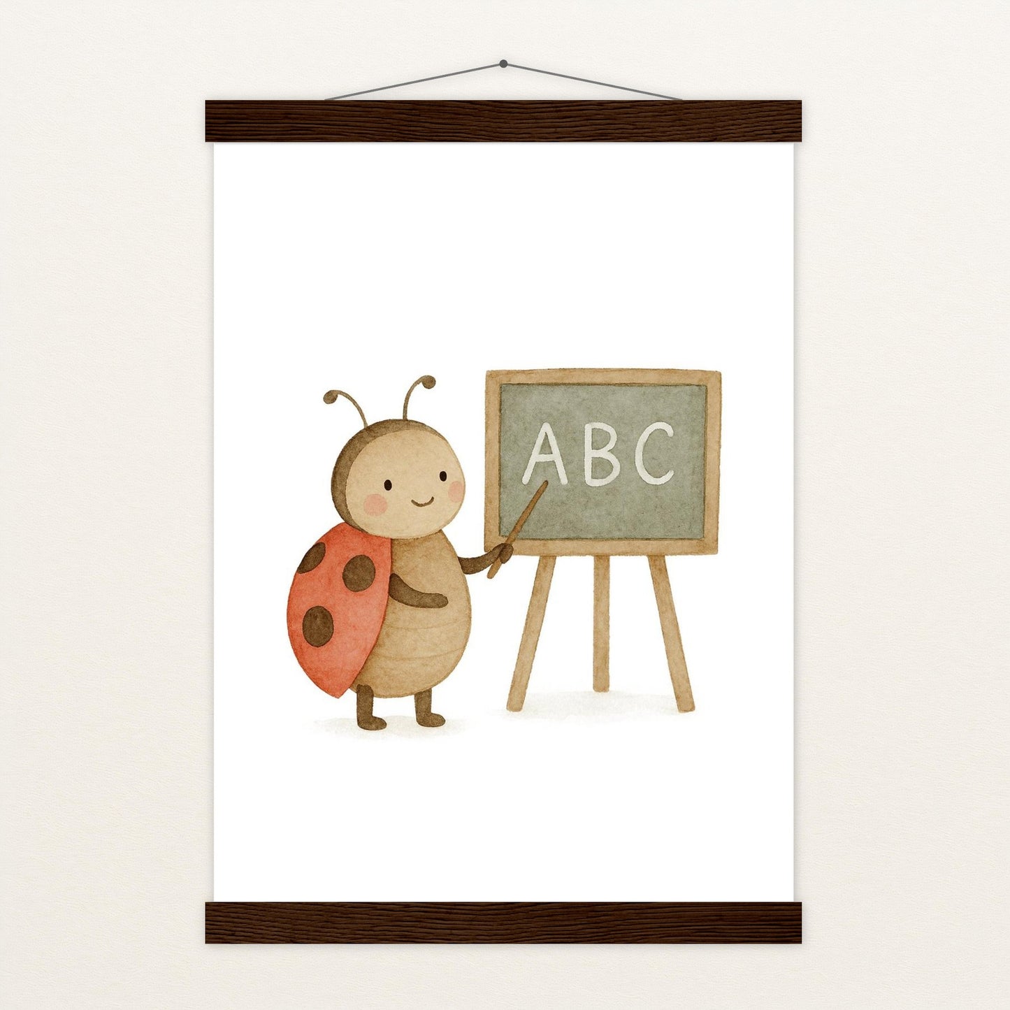 Marie der Marienenkäfer - Lehrer Poster mit Leisten von tinylearner