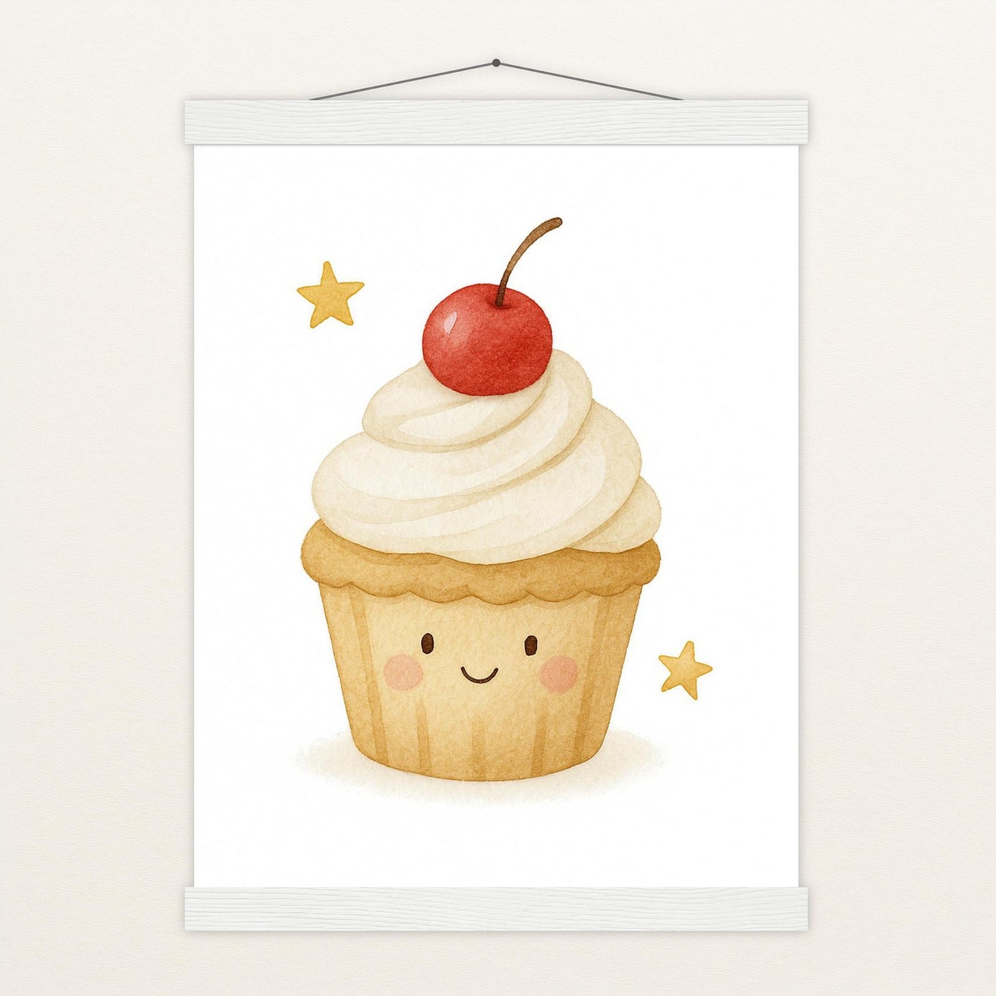 Süßes: Cupcake Poster mit Leisten von tinylearner