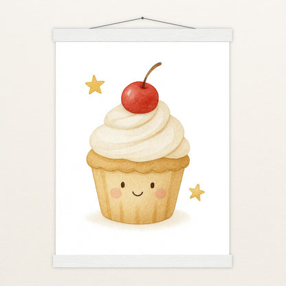 Süßes: Cupcake Poster mit Leisten von tinylearner