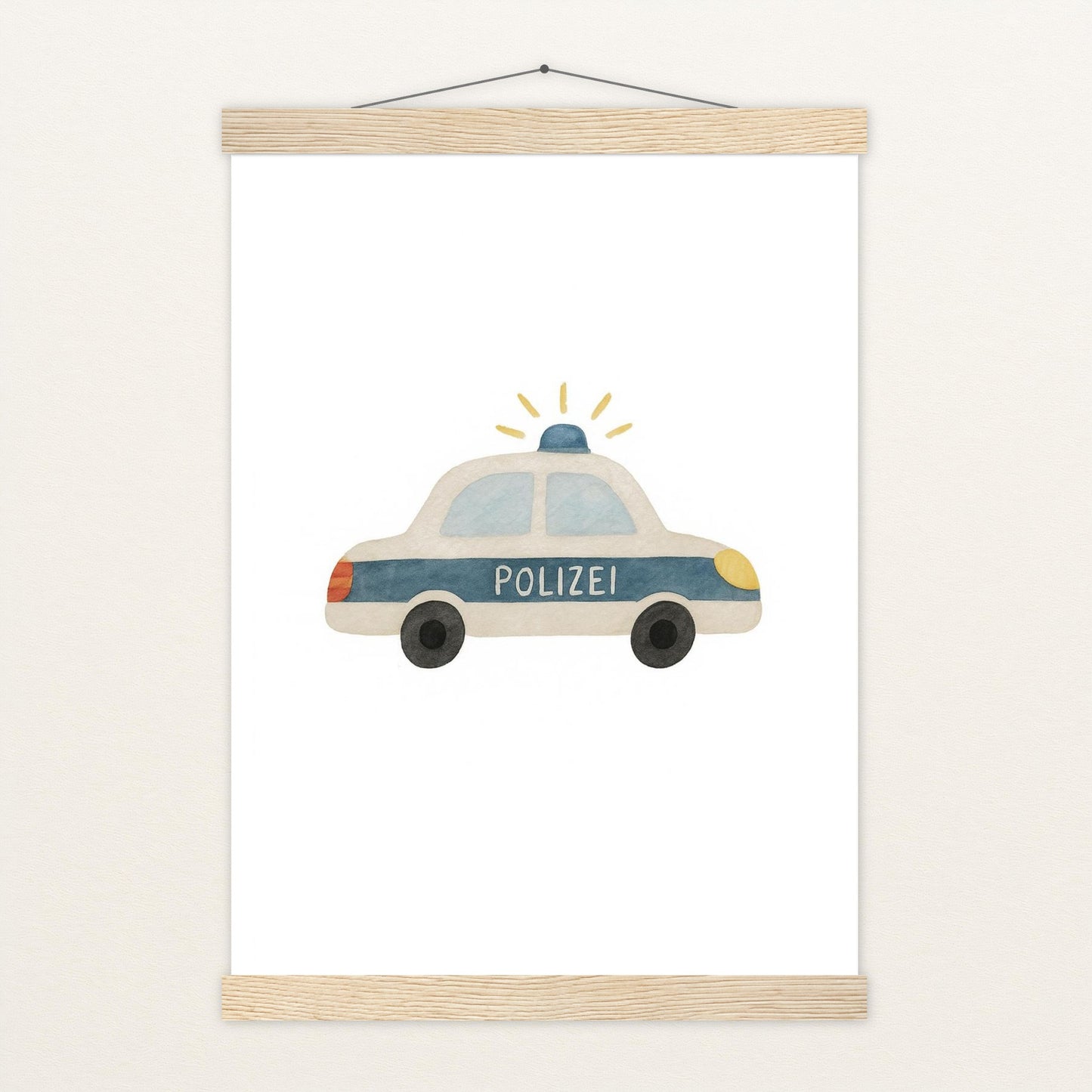 Polizei Poster mit Leisten von tinylearner