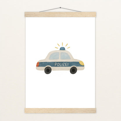 Polizei Poster mit Leisten von tinylearner