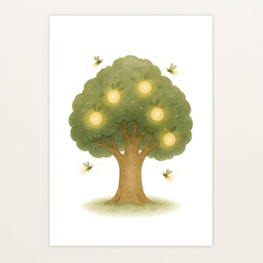 Leuchtbaum Poster von tinylearner