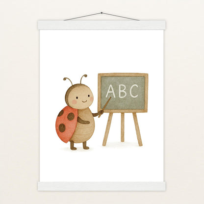 Marie der Marienenkäfer - Lehrer Poster mit Leisten von tinylearner