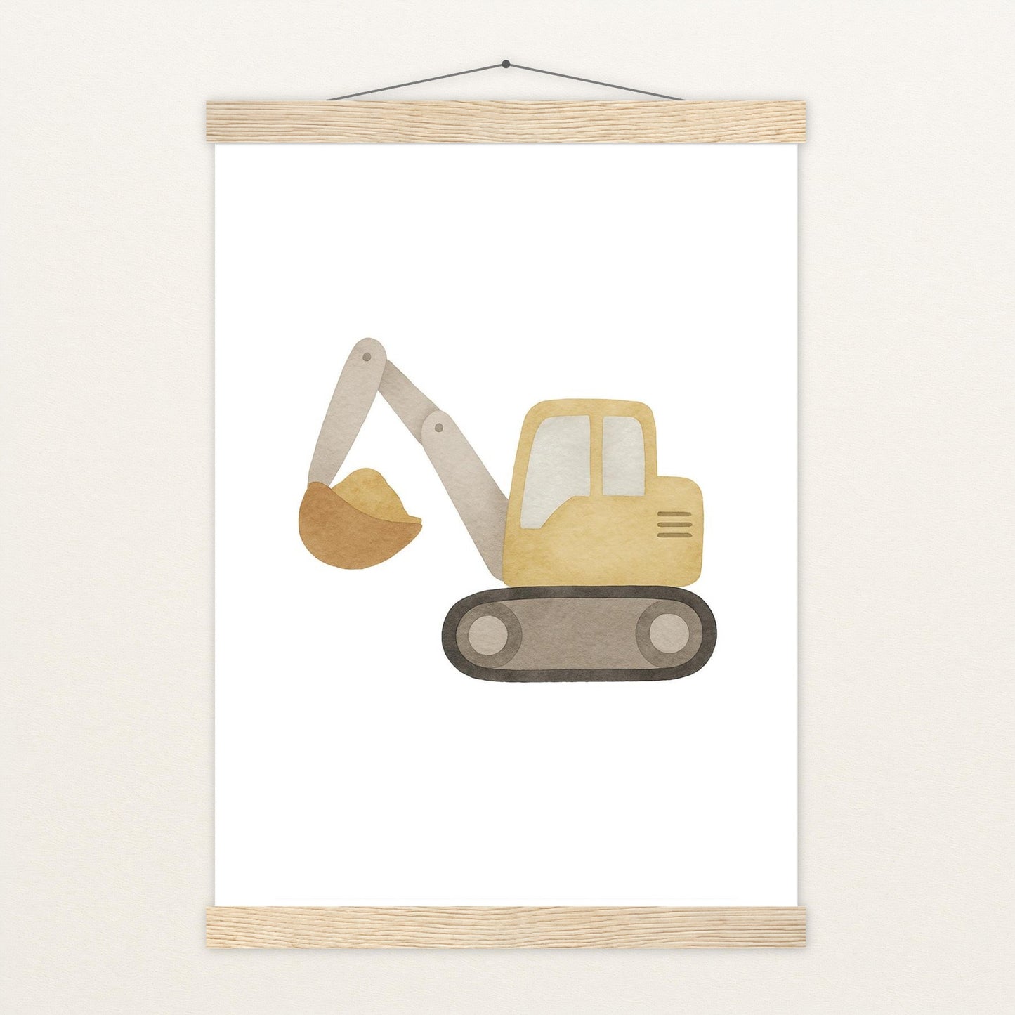 Bagger Poster mit Leisten von tinylearner