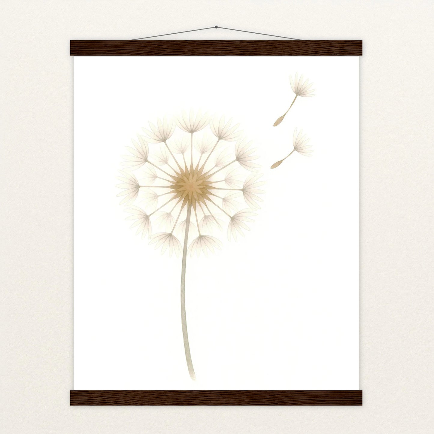 Löwenzahn Poster mit Leisten von tinylearner