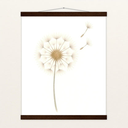 Löwenzahn Poster mit Leisten von tinylearner